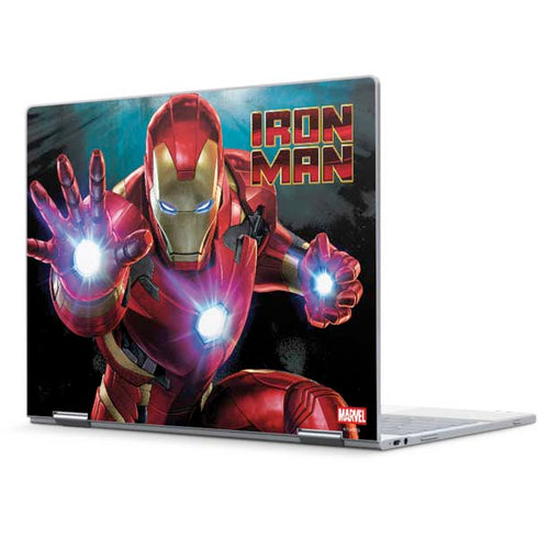 Marvel Iron Man Repulsor Blast Pixelbook Skin